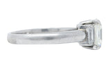2.01 CTW Asscher Diamond Platinum Three Stone Engagement RingRing - Wilson's Estate Jewelry