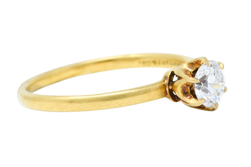 Early 1904 Tiffany & Co. 0.39 CTW Diamond 18 Karat Gold Solitaire Engagement RingRing - Wilson's Estate Jewelry