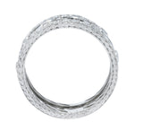 Art Deco 1.25 CTW Diamond Platinum Eyelet Eternity Band RingRing - Wilson's Estate Jewelry