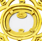 Elizabeth Locke Pearl Venetian Glass Intaglio 18 Karat Yellow Gold Poseidon Enhancer Pendant Brooch Wilson's Estate Jewelry
