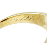 1946 Retro Sard Carnelian 14 Karat Gold Unisex Signet RingRing - Wilson's Estate Jewelry