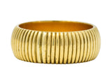 Antique J.E. Caldwell 18 Karat Gold Ribbed Band Unisex Ring Circa 1905Ring - Wilson's Estate Jewelry