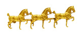 Sloan & Co. Edwardian 14 Karat Yellow Gold Horse Antique Brooch Wilson's Estate Jewelry