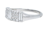 1950's Mid-Century 0.80 CTW Diamond Platinum Band RingRing - Wilson's Estate Jewelry