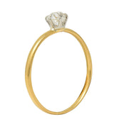 Tiffany & Co. Victorian Old Mine Diamond 18 Karat Two-Tone Gold Engagement Ring