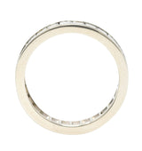 Contemporary 1.00 CTW Princess Diamond White Gold Channel Band RingRing - Wilson's Estate Jewelry