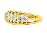 Vintage 0.55 CTW Diamond 18 Karat Gold Split Band RingRing - Wilson's Estate Jewelry