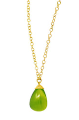 Paloma Picasso Tiffany & Co. Crystal Quartz 18 Karat Yellow Gold Pendant Necklace Wilson's Estate Jewelry