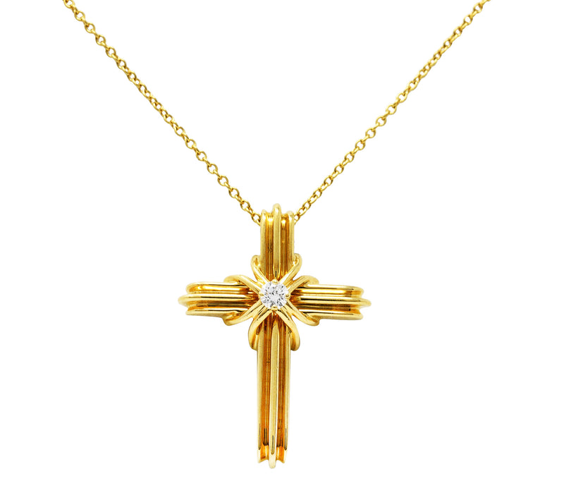 Tiffany & Co. - 18K Yellow Gold 1970's Malachite Cross Pendant – Robinson's  Jewelers
