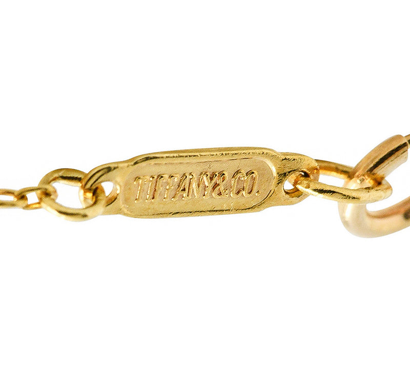 Vintage Picasso Tiffany & Co Diamond X 18k Gold Platinum Graffiti Necklace  | Chairish