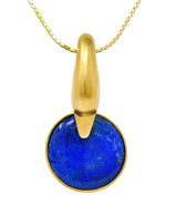Vintage Lalaounis Lapis Lazuli 18 Karat Gold Greek Swan Bird Pendant NecklaceNecklace - Wilson's Estate Jewelry