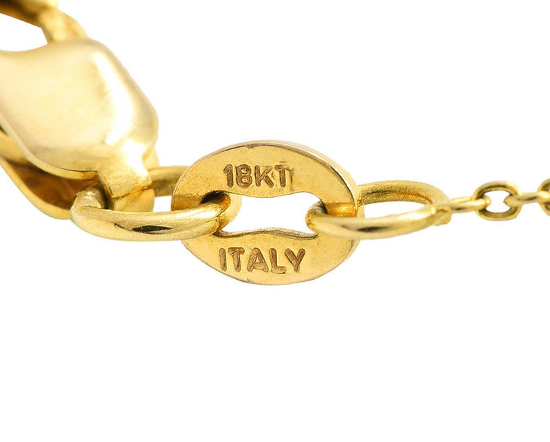 Roberto Coin Diamond 18 Karat Gold Cross Pendant NecklaceNecklace - Wilson's Estate Jewelry