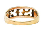 1913 Antique 14 Karat Yellow Gold Unisex Date RingRing - Wilson's Estate Jewelry