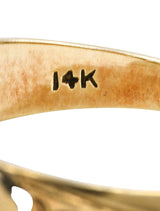 1913 Antique 14 Karat Yellow Gold Unisex Date RingRing - Wilson's Estate Jewelry