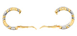Bulgari 18 Karat Gold Stainless Steel Parentesi Ear-Clip EarringsEarrings - Wilson's Estate Jewelry