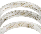 1924 Early Art Deco Platinum Wheat Wedding Band Ring Wilson's Estate Jewelry