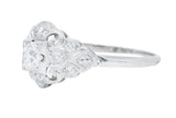 1930's Art Deco 0.72 CTW Diamond Platinum Dinner RingRing - Wilson's Estate Jewelry