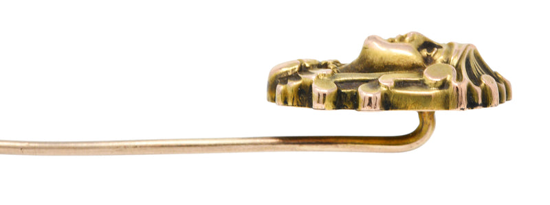 Egyptian Revival 14 Karat Gold Cleopatra StickpinStick Pin - Wilson's Estate Jewelry