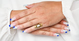 Arts & Crafts Baroque Pearl 14 Karat Gold Foliate RingRing - Wilson's Estate Jewelry