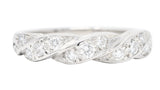 Tiffany & Co. Vintage 0.50 CTW Diamond Platinum Twist Band RingRing - Wilson's Estate Jewelry