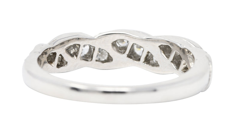 Tiffany & Co. Vintage 0.50 CTW Diamond Platinum Twist Band RingRing - Wilson's Estate Jewelry