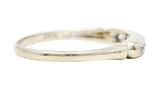 1920's Art Deco 0.30 CTW French Cut Diamond 14 Karat White Gold Band RingRing - Wilson's Estate Jewelry