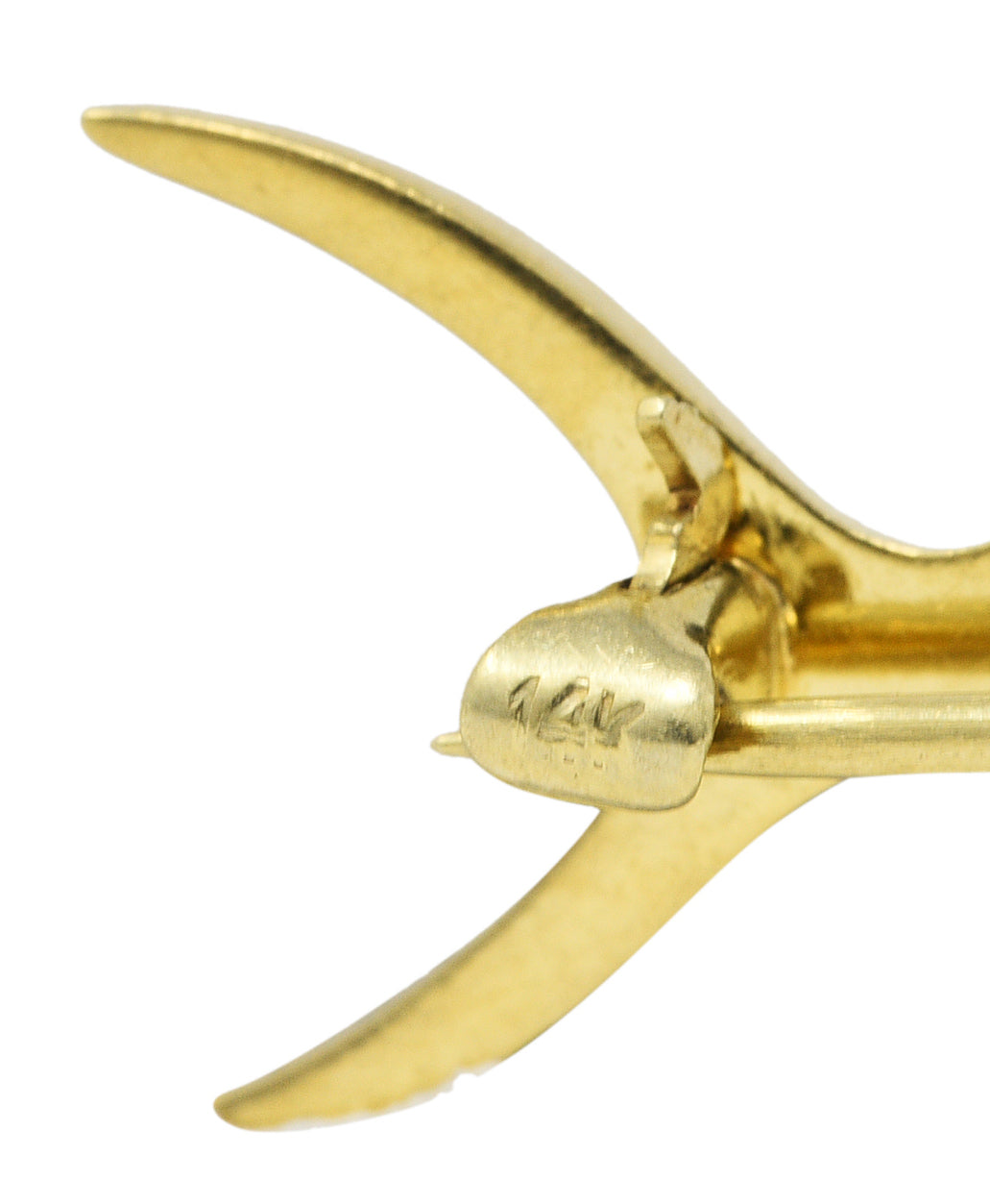 1950's Enamel 14 Karat Yellow Gold Marlin Fish Unisex BroochBrooch - Wilson's Estate Jewelry