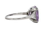 Neoclassical 4.95 CTW Purple Sapphire Diamond Platinum Zeus Intaglio Art Deco RingRing - Wilson's Estate Jewelry
