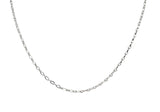 .11111 Mauboussin Paris 18 Karat White Gold  Navette Chain NecklaceNecklace - Wilson's Estate Jewelry