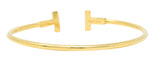 Tiffany & Co. 18 Karat Gold Tiffany T Flexible Cuff Braceletbracelet - Wilson's Estate Jewelry