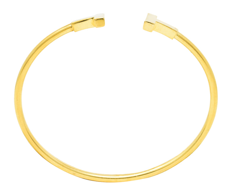 Tiffany & Co. 18 Karat Gold Tiffany T Flexible Cuff Braceletbracelet - Wilson's Estate Jewelry