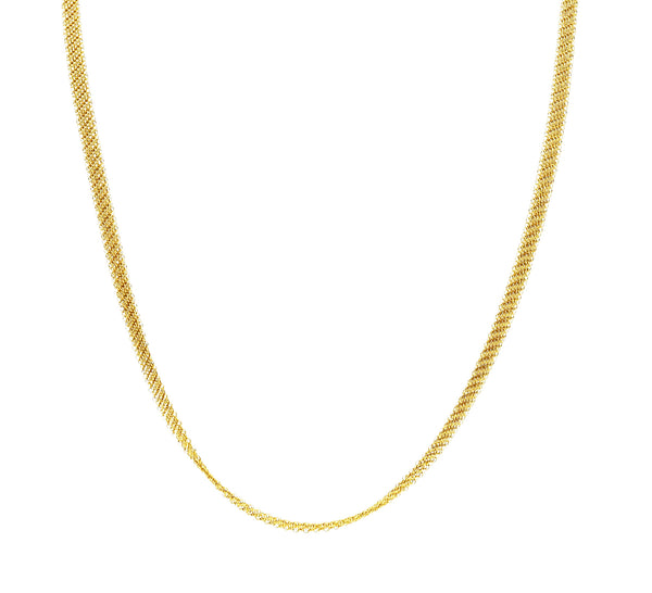 Elsa Peretti Tiffany & Co. 18 Karat Yellow Gold Mesh Eternity NecklaceNecklace - Wilson's Estate Jewelry