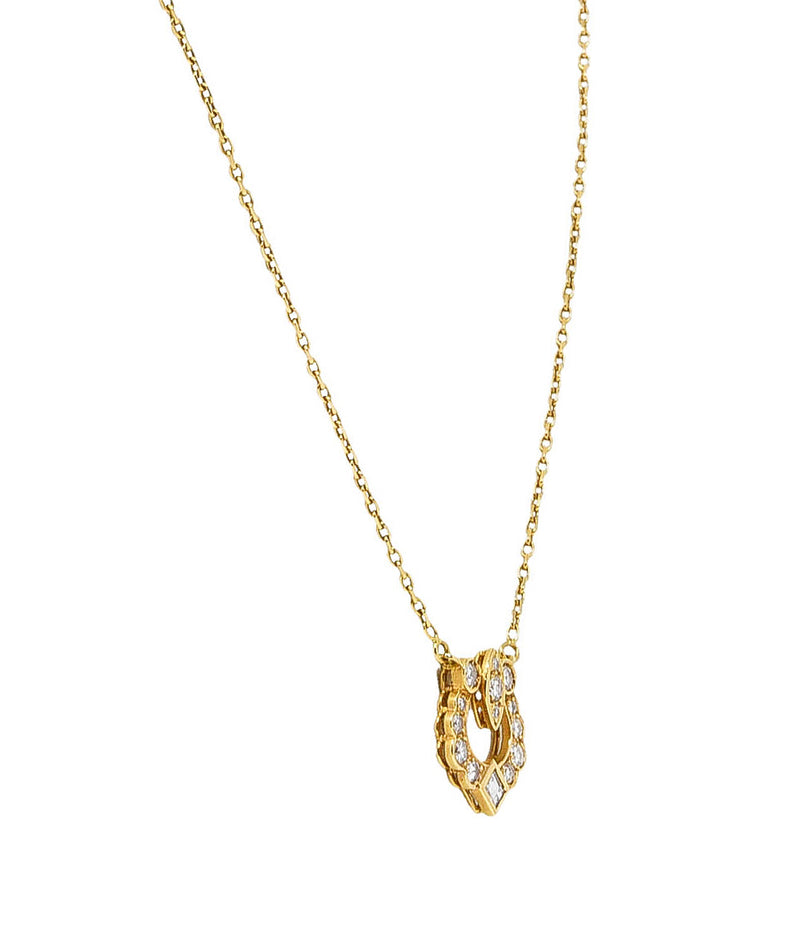 Cartier Paris 0.55 CTW Diamond French 18 Karat Gold Horseshoe Station NecklaceNecklace - Wilson's Estate Jewelry