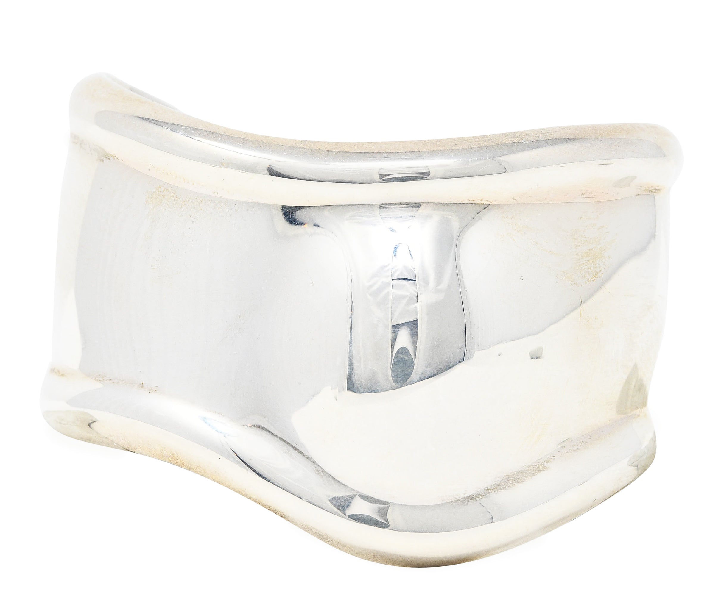 Elsa Peretti Tiffany & Co. Vintage Sterling Silver 38 MM Small Bone Cuff BraceletRings - Wilson's Estate Jewelry