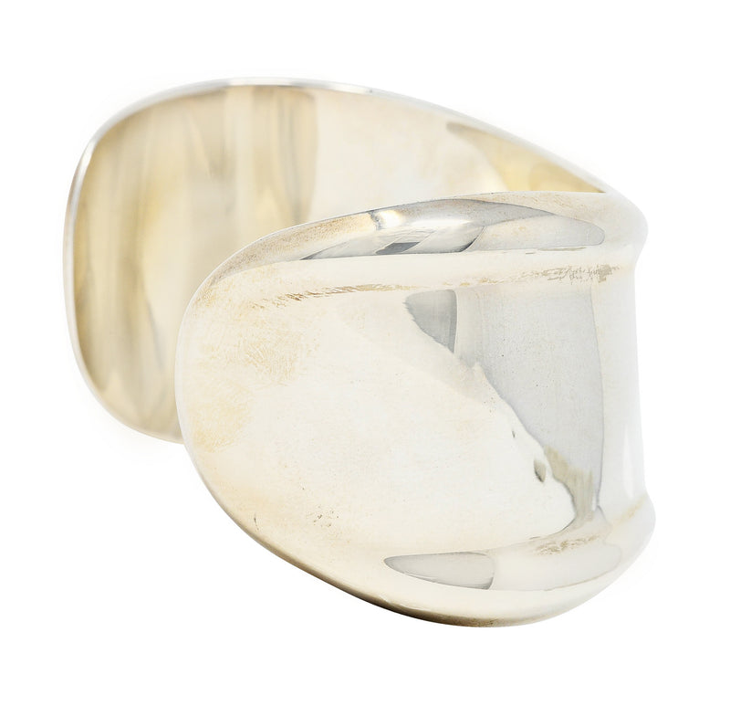 Elsa Peretti Tiffany & Co. Vintage Sterling Silver 38 MM Small Bone Cuff BraceletRings - Wilson's Estate Jewelry