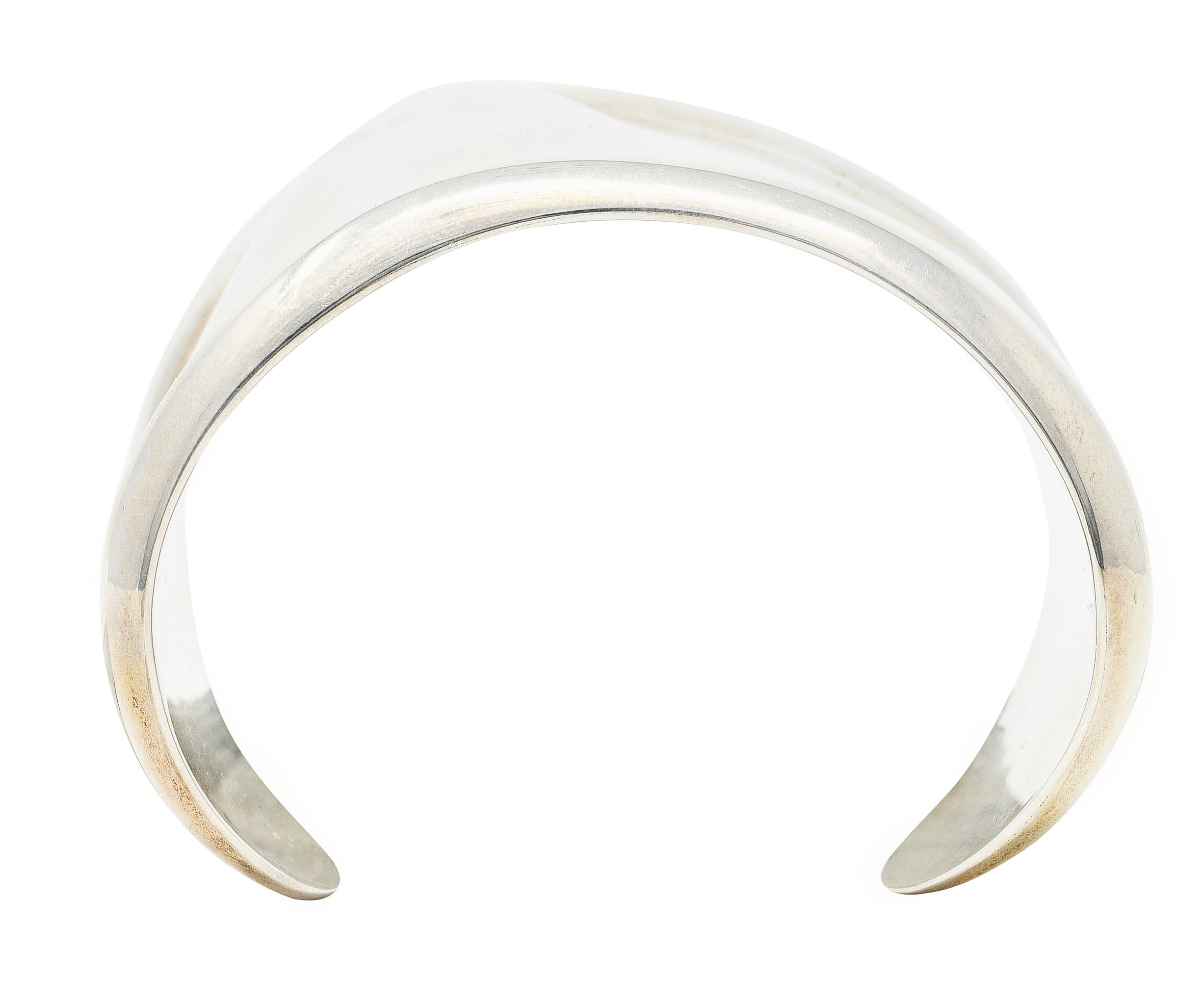 Elsa Peretti Tiffany & Co. Vintage Sterling Silver 38 MM Small Bone Cuff BraceletRings - Wilson's Estate Jewelry