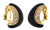 Roberto Coin Ebony 1.05 CTW Fancy Colored Diamond 18 Karat Gold Capri Plus EarringsEarrings - Wilson's Estate Jewelry