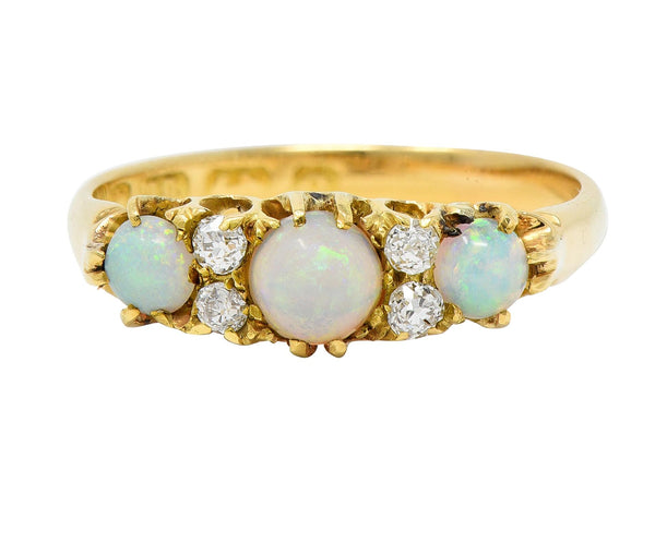 Art Deco 1.74 CTW Old Mine Diamond Platinum Stepped Engagement Ring ...
