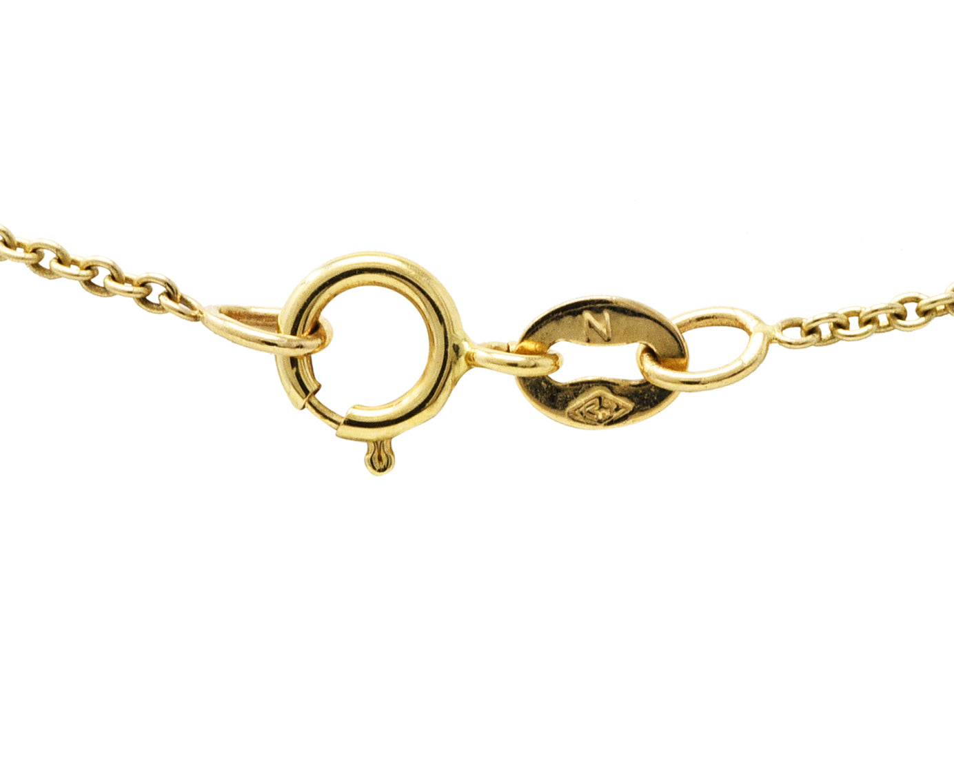 Contemporary Diamond 14 Karat Two-Tone Gold Equestrian Horse Pendant NecklaceNecklaces - Wilson's Estate Jewelry
