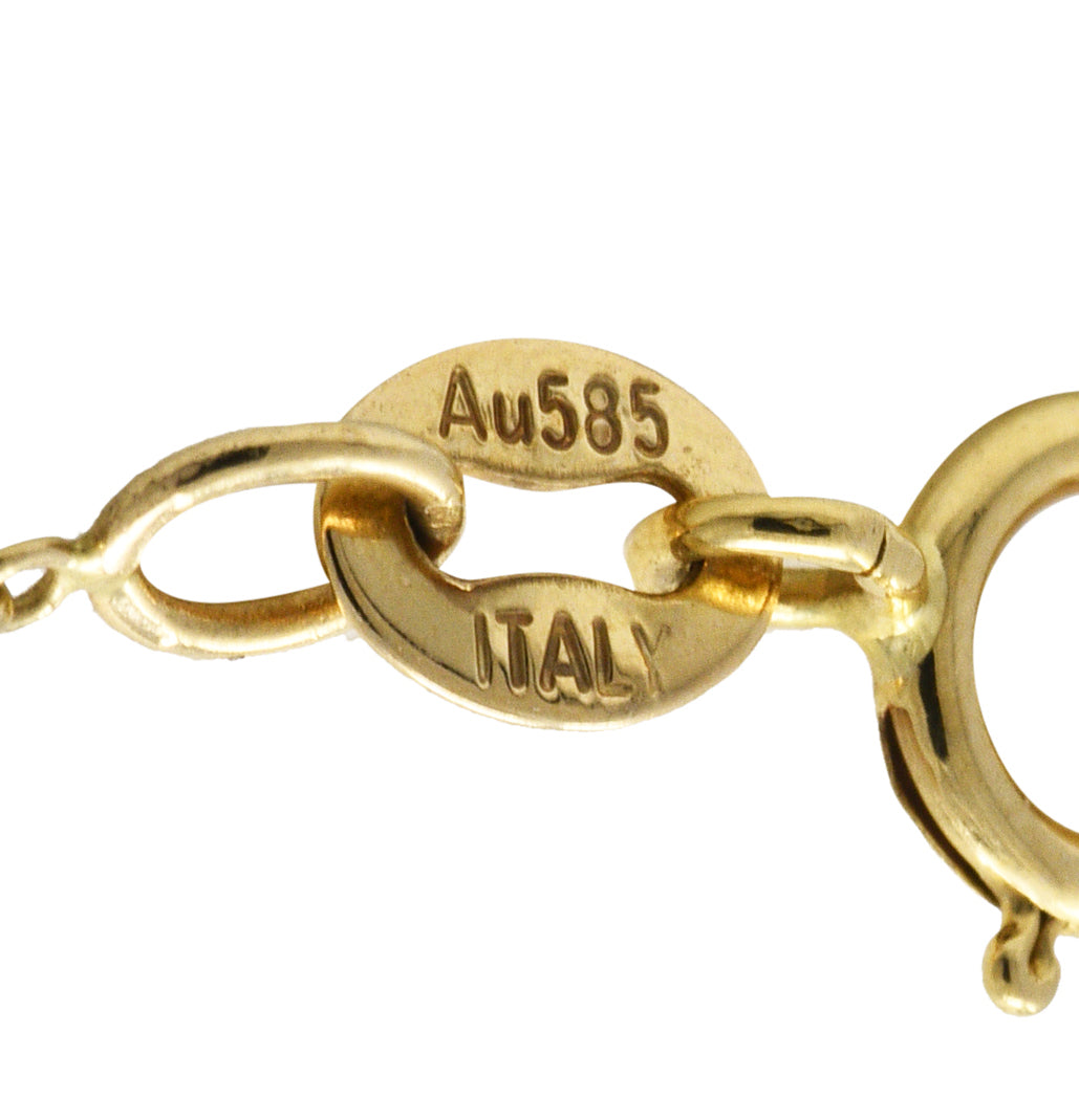 Contemporary Diamond 14 Karat Two-Tone Gold Equestrian Horse Pendant NecklaceNecklaces - Wilson's Estate Jewelry