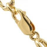 1960's 18 Karat Yellow Gold Twisted Cable Link Chain Necklace