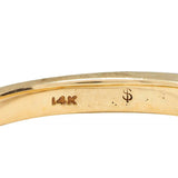 Contemporary 0.50 CTW Diamond 14 Karat Yellow Gold Band Ring