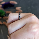 Oscar Heyman Brothers 1.10 CTW Sapphire Diamond Platinum Eternity Band Ring Wilson's Estate Jewelry