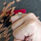 1950's Mid-Century 2.74 CTW Diamond Platinum Engagement Ring Wilson's Antique & Estate Jewelry