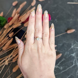1950's Mid-Century 1.42 CTW Diamond Platinum Three Stone Engagement Ring GIA Wilson's Antique & Estate Jewelry