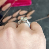 Tiffany & Co. 3.94 CTW Round Brilliant Diamond Platinum Engagement Ring GIA Wilson's Antique & Estate Jewelry