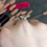 Art Deco 1.00 CTW Diamond Platinum Bezel Engagement Ring Wilson's Antique & Estate Jewelry