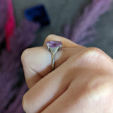 Neoclassical 4.95 CTW Purple Sapphire Diamond Platinum Zeus Intaglio Art Deco Ring Wilson's Antique & Estate Jewelry