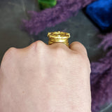 SeidenGang Vintage Diamond 18 Karat Yellow Gold Classic Nike Cameo Ring Wilson's Antique & Estate Jewelry