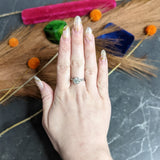 1930's Traub 1.02 CTW Diamond Platinum Orange Blossom Engagement Ring Wilson's Estate Jewelry